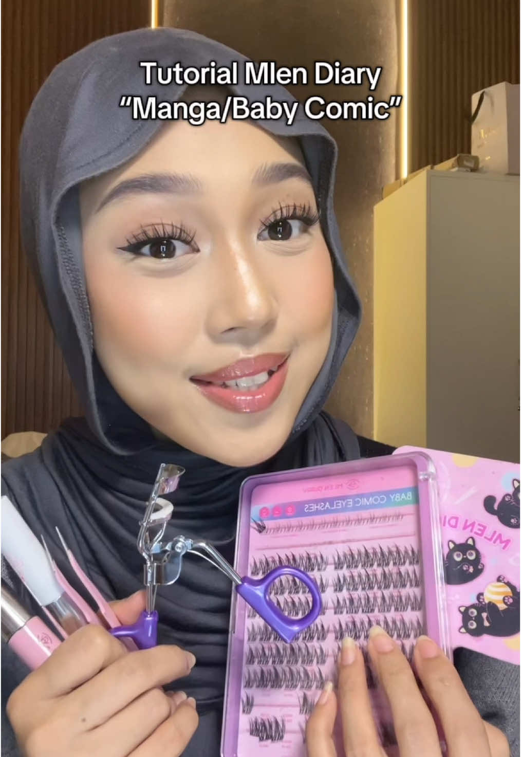 Next aku cobain whispy yaa🫶🫶 #mlendiarymanga #fakelashes #individuallashes #mlendiarybabycomic 