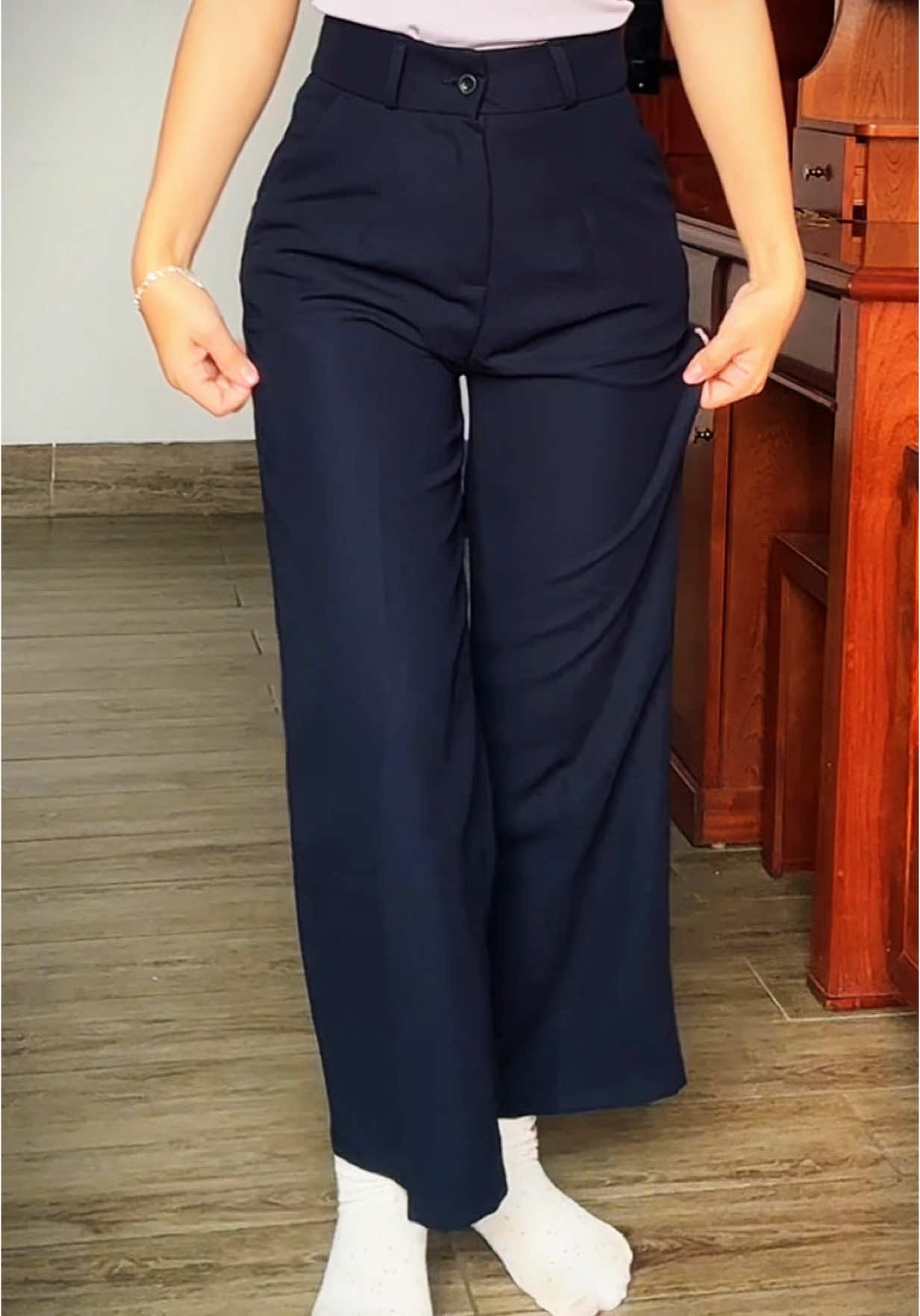 Quần ống rộng nữ cạp cao đi học đi chơi đều okla nha #quanongrongnu #quantayongrongdihocnu 