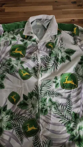 John of the deere Hawaiian shirt for you green tractor ladies #johndeereshirt #greentractors 