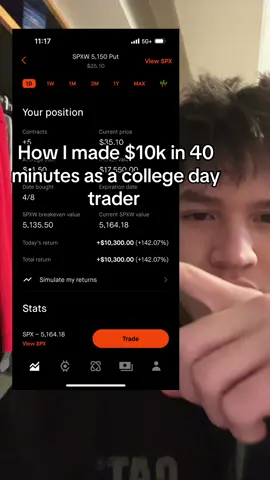 Just a walk through of what goes through my head while executing a trade. #stockoptions #spx #daytrader 