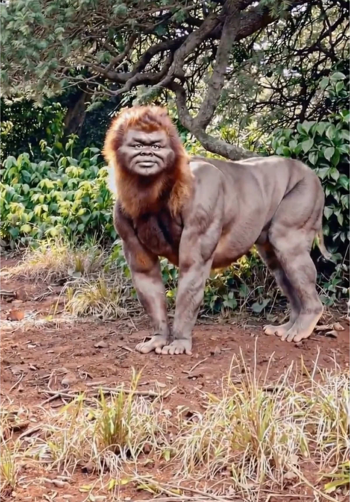 Don’t scare him!  #cursed #bodyhorror #weird #horror #creature #aiartcommunity 