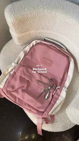 affordable yet mall quality 𐙚 #backpack #bag #bagforwomen #schoolbag #pinkbag #bagrecommendation #affordablebag #trending #aestheticbag #womenbag 