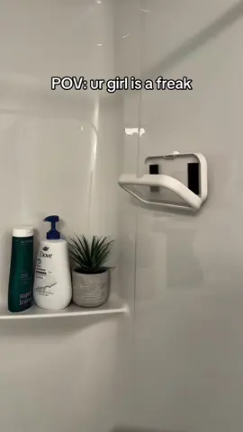 Didn’t know she was like that 😏 #phone #showerroutine #couplegoals #showeraccessories 