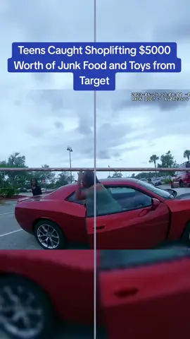 Teens Caught Shoplifting $5000 Worth of Junk Food and Toys from Target #cops #copsoftiktok 