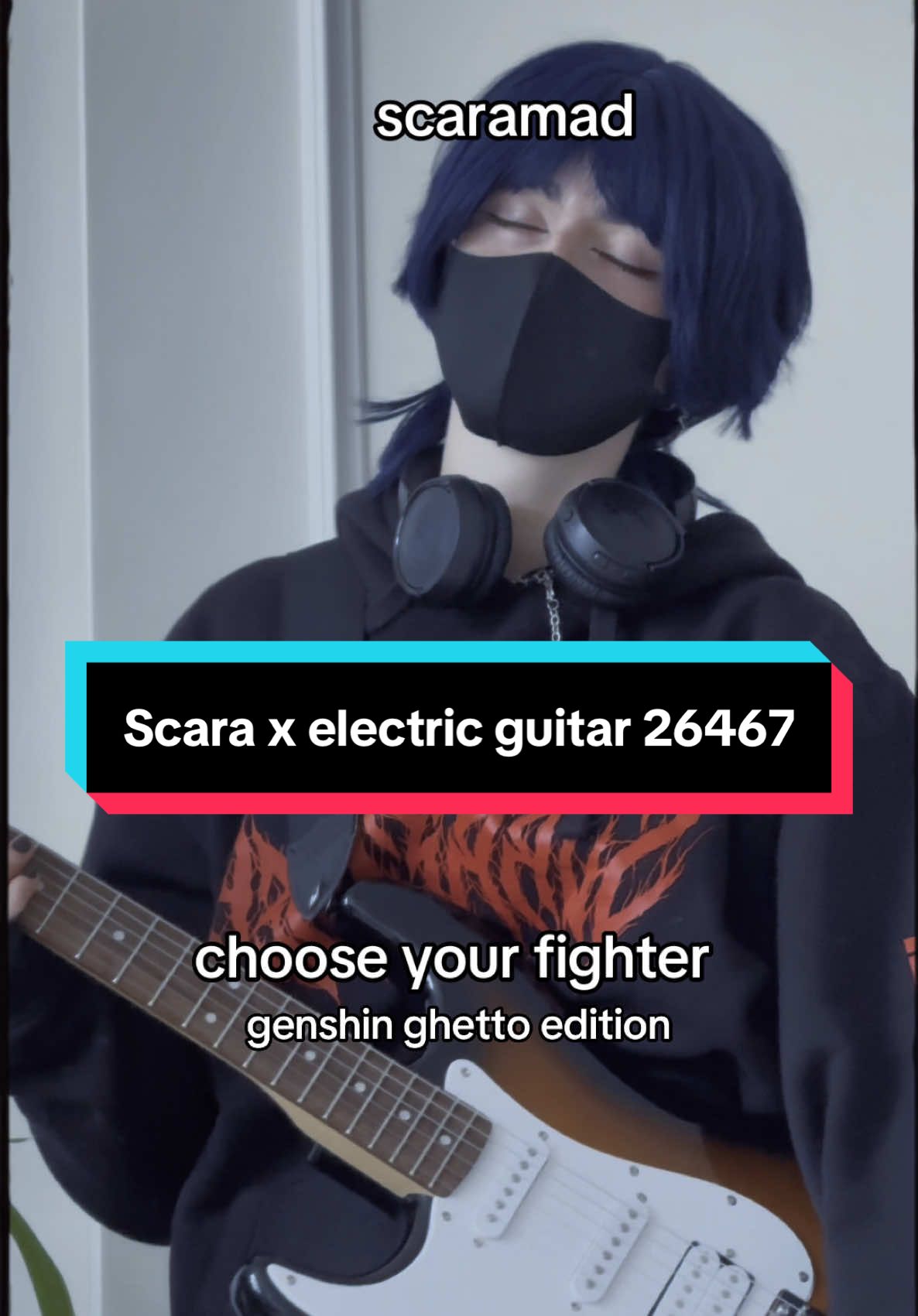 Replying to @Patrick Pedraza casually sliding in the fact that the GOAT commented (also guys pls give me name suggestions for the last ones 😔🫶🏼) I don’t even know what these videos are anymore bye #genshin #GenshinImpact #scaramouche #scaramouchegenshinimpact #fypシ゚ #paifood #scaramouchecosplay #viral #electricguitar 