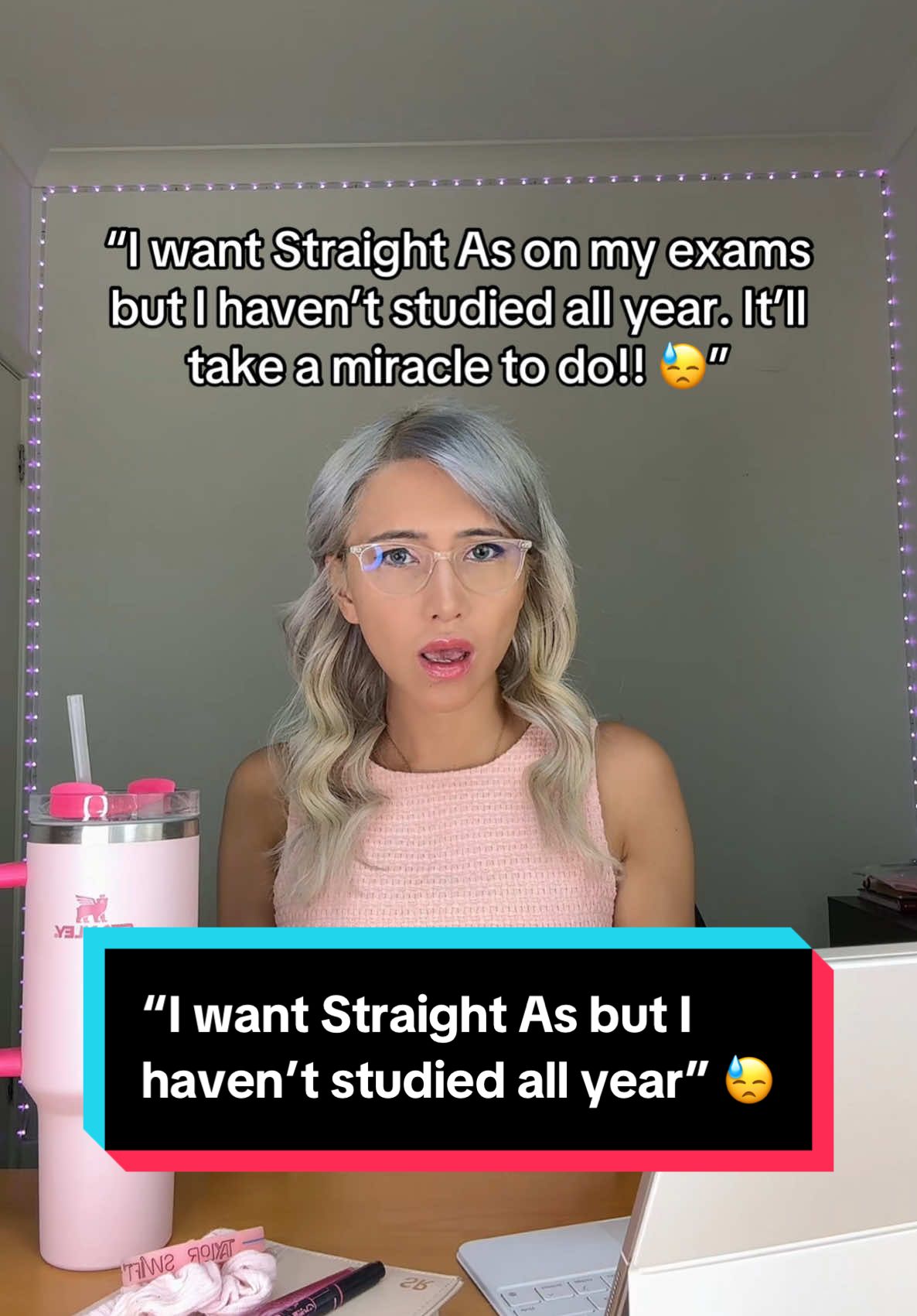 This study hack should be illegal to know 🤭✅🧠📚 - TIMED PRACTICE: Do practice exams under full exam conditions (eg without notes, complete silence, reading time if applicable and no breaks). This will help you catch up and prepare for the exam and in multiple ways:  📕 Firstly it will ensure that you learn all the material quickly and well. Practice questions is a form of active recall, which is the most effective way to memorise content.  📕 Secondly, you’ll learn exam technique. I always say that you could memorise the whole textbook and still do poorly on the exam if you don’t learn how to APPLY the knowledge and how to respond to questions the way examiners want you to. By doing practice questions and comparing your exams to the marking scheme, you will develop this skill quickly!  📕 Finally, it exposes you to the exam environment so you get CONDITIONED to it. You’ll know how it feels to work under time pressure, in silence, without notes, and how stay focused for the entire duration is a skill in itself. That way, when the exam comes around, it won’t be any different to what you’ve already been doing 👏🏽👏🏽 - #studytips #studyhacks #examready #examtime #studytok #examseason 