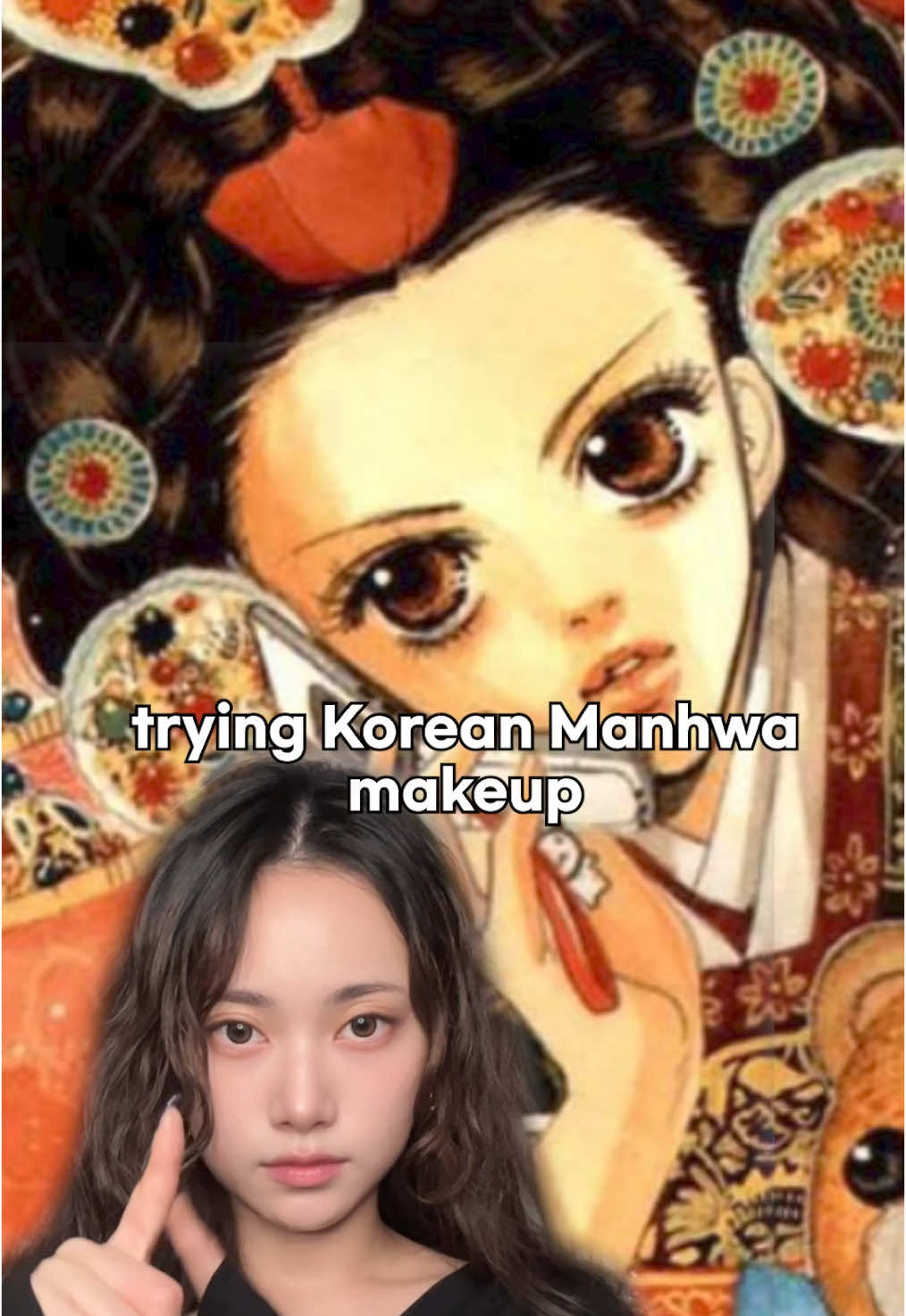 Korean Manhwa makeup #manhwa #makeuphacks #makeuptrend #fypシ゚ 