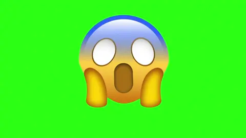 Shocked iOS emoji animation on green screen background (EXCLUSIVE — COPYRIGHT FREE) #greenscreenvideo #copyrightfree #iosemoji #emojianimation 
