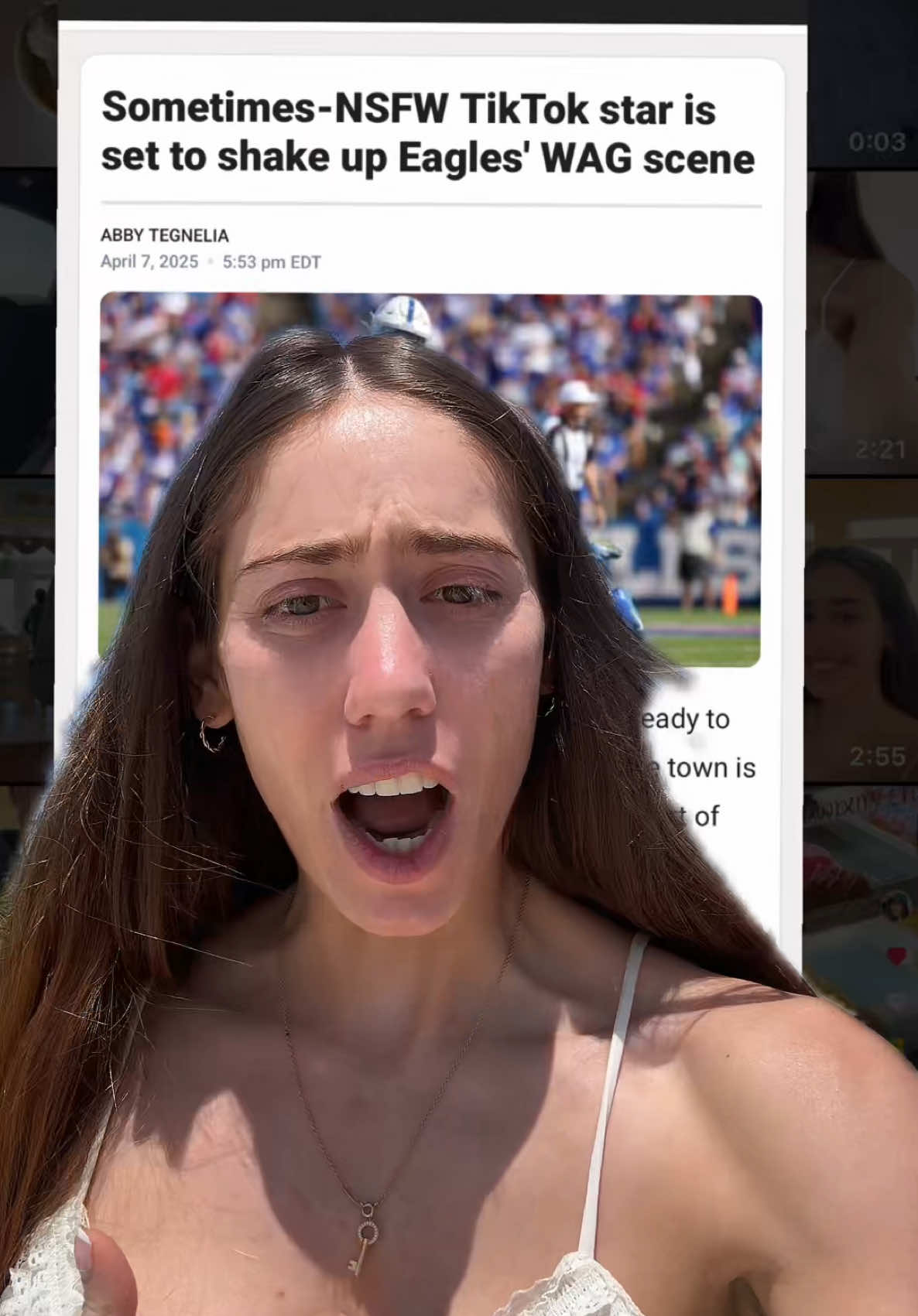 #stitch with @YouTube: Daisy Foko im 💀 #greenscreen #embarrassing #news #media #mediaday #wag #wags #nfltok #eaglesnation #eaglesfootball #eaglesfans #nfl 