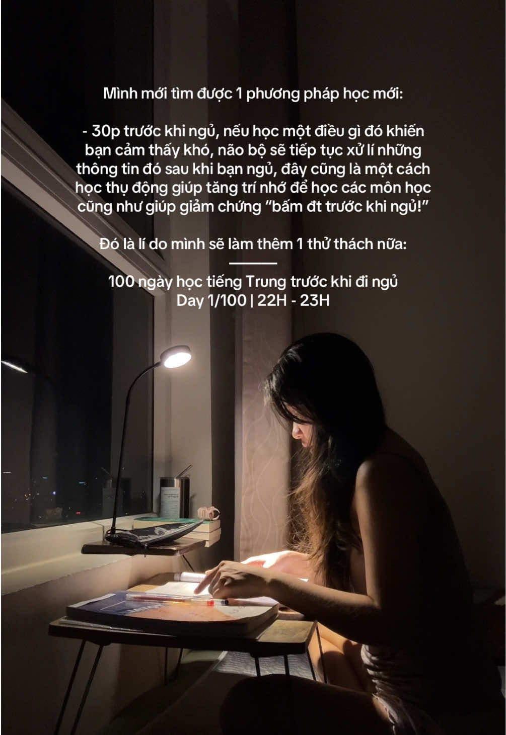Nay vì mún làm series này ngay nên cho phép ngủ muộn xíu. Mong mai dậy sớm được ạ huhu🙏💗 #fyp #xuhuong #lychamchii #phuonglychamchii #workingtime #study #studytime #daysom #studymotivation #hoctiengtrung #tiengtrung #tuhoc 