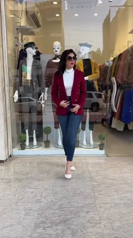 موضة نزيم طقم كلاسيكي مع جينز شي_أن تنسيق موسم  #موضة #ملابس_موضة #أحذية_نسائية 