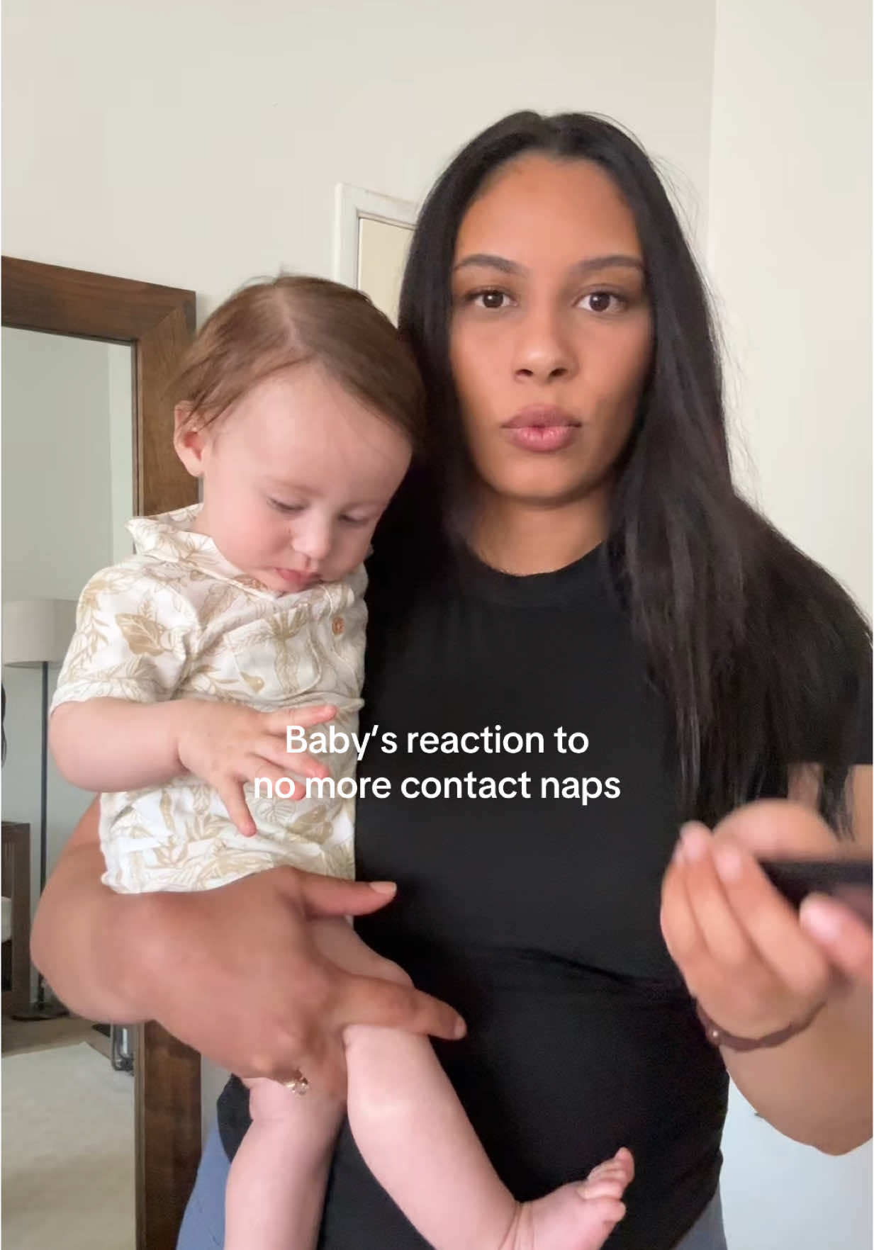 Moms helping moms 🤜🏼🤛🏽 #momtok #sahm #morningvlog #sleeptraining #morningroutine #naptime #naptrapped #crib #creatorsearchinsights 