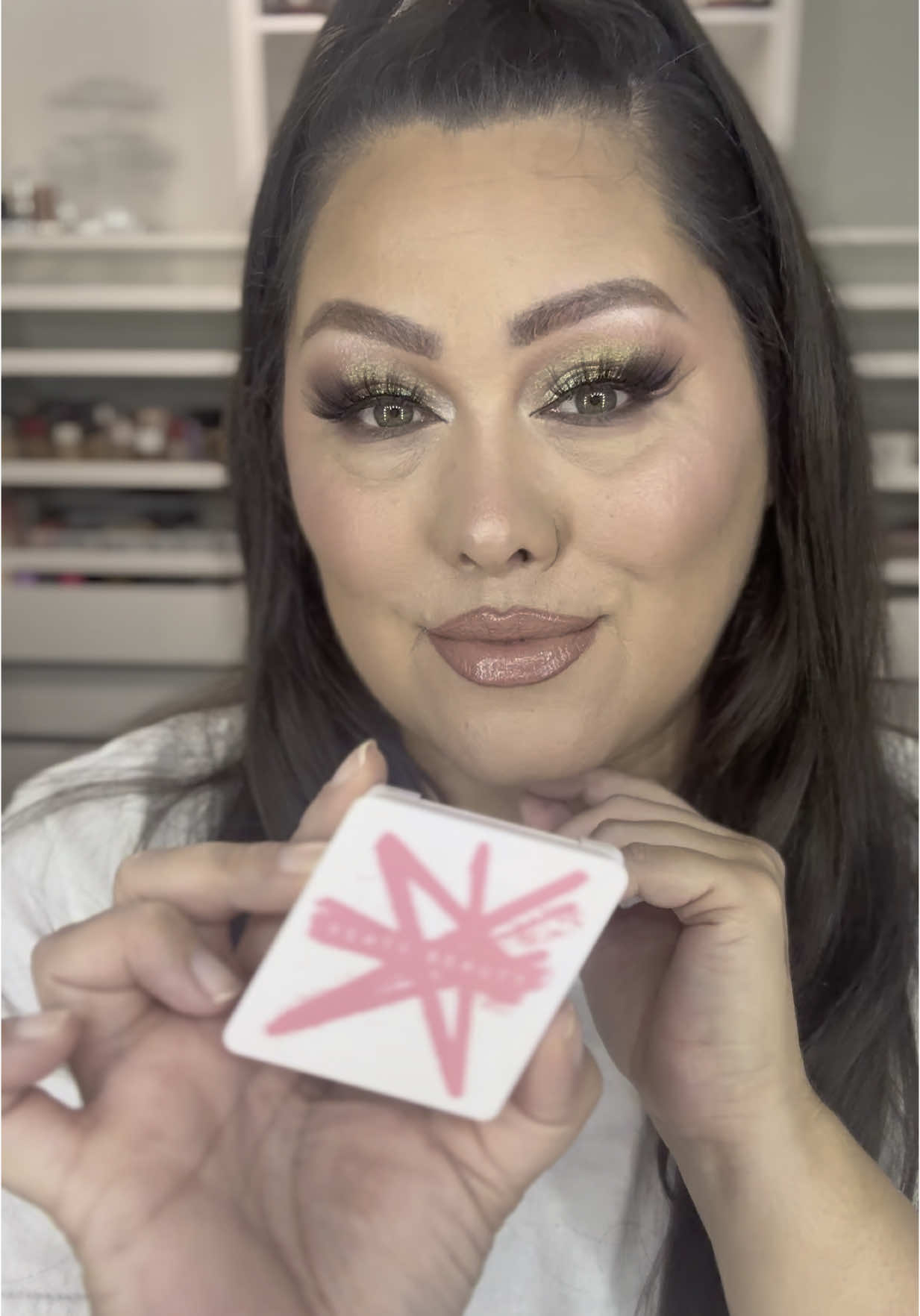 I love this blush. It’s was my first time trying this @Fenty Beauty it’s so soft to the touch, and blends so easy. I want to try more shades. #fentybeauty #cheekssuede 