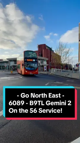 Go North East Deptford Depot Based, 6089 (Volvo B9TL Gemini 2) departing Gateshead Interchange whilst operating the City Rider 56 Service to Sunderland // #fyp #foryou #foryoupage #blowup #viral #goviral #bus #busspotter #buspotting #busveg #busvegging #spottybus #gne #goahead #gonortheast 