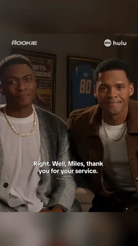 Miles got a taste of the pro football life 🏈 Stream #TheRookie on Hulu!