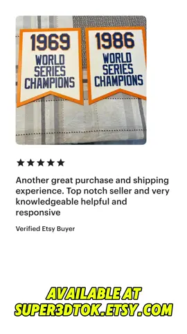 Mets retired number plaques and banners available and customers are loving them!   Great for your fan space!  Check out these reviews!  #fyp #fy #mets #lfgm #lgm #baseball. #3dprinting 