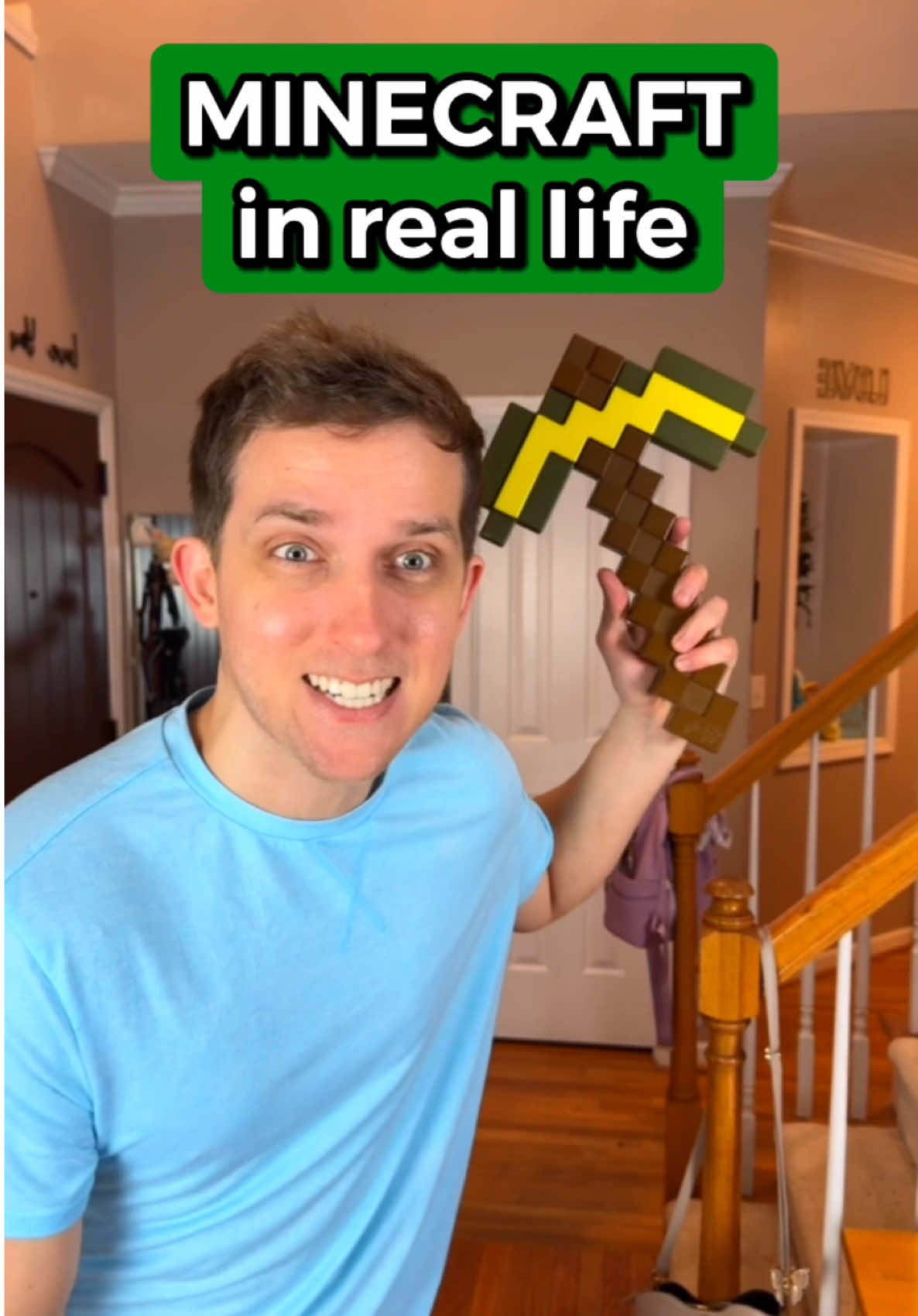 Minecraft in real life @@oxbrandi #fyp #Minecraft #gaming #minecraftmemes #minecraftmovie 