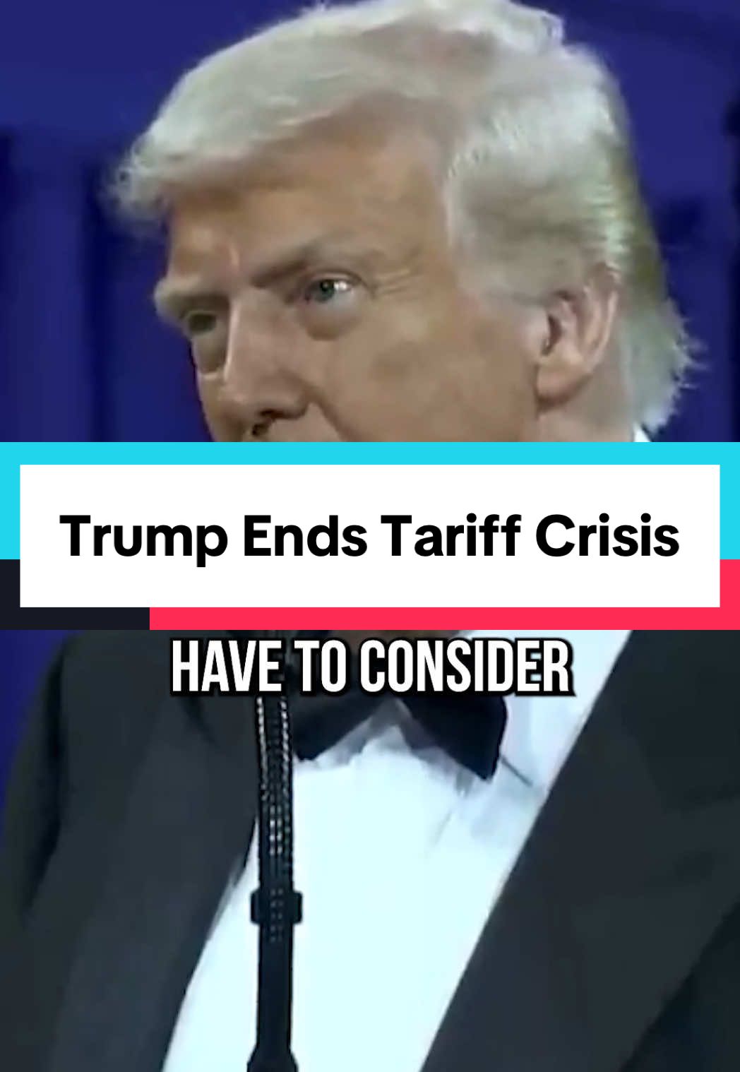 Trump Ends Tariff Crisis #usa #america  Trump has caved and postponed all reciprocal tariffs on all countries for 90 days, except for China, who now has a 125% tariff. The entire world is now only subjected to a 10% tariff. This comes as the US bond market was collapsing and the stock market was melting down, but now the market is exploding. China got hit with a 125% tariff because they placed a 84% tariff on the US in response to the 104% tariff that they were hit with. China has issued a travel advisory for the US, they have also blacklisted American companies and have complained to the WTO. Despite the tariffs, the Chinese stock market finished green today. The top hashtag on Chinese social media today is “America is fighting a trade war while begging for eggs” - not gonna lie, they kind of got our asses. The Chinese embassy also compared 2025 America to 1930s America. Treasury Secretary Bessent says he will not rule out removing Chinese companies from American stock exchanges. He also warned China against devaluing its currency. The EU placed a 25% tariff on US steel and aluminum, and it is now placing a 10% to 25% tariff on other American goods. It’s unclear if the EU will lower or pause their tariffs in response to the drop of tariffs on them. A member of the European Parliament said earlier today that if the tariffs continue any longer, Europe will have to consider entering an alliance with China against the United States. The EU had also reached out to Beijing yesterday for help in containing Trump’s trade war. Spain decided earlier today to pursue closer trade ties with China, rejecting a warning from America that doing so would be “cutting your own throat”. Bessent is reportedly responsible for getting the President to back down, you can check out our video yesterday on how he did that.