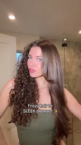 ALL the shine without the crazy price 🪩🤩 Thanks to @Marc Anthony Hair Grow Long Blowout Spray #marcanthonypartner #frizzyhair #blowout #glasshair #hairtok #dupe    