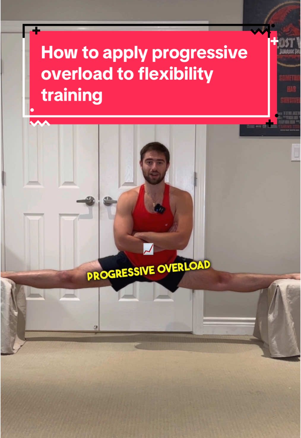 How to progressively overload your flexibility training. Intensity > Frequency. #stretching #stretch #flexibility #flexibilitytraining #mobility #mobilitytraining 