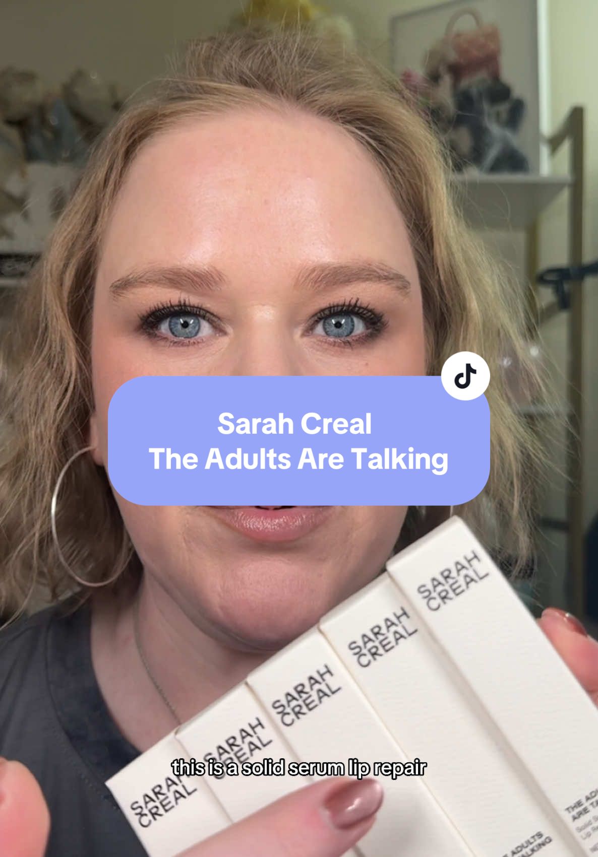 @SARAH CREAL BEAUTY The Adults Are Talking Serum Lip Balm is a dream for mature dry lips. It gives the perfect hint of color but keeps moisture in the forefront of the formula.  Definitely one I recommend snagging during the @sephora sale!  #sarahcreal #sarahcrealbeauty #theadultsaretalking #sephorasale #matureskinmakeup #CapCut 