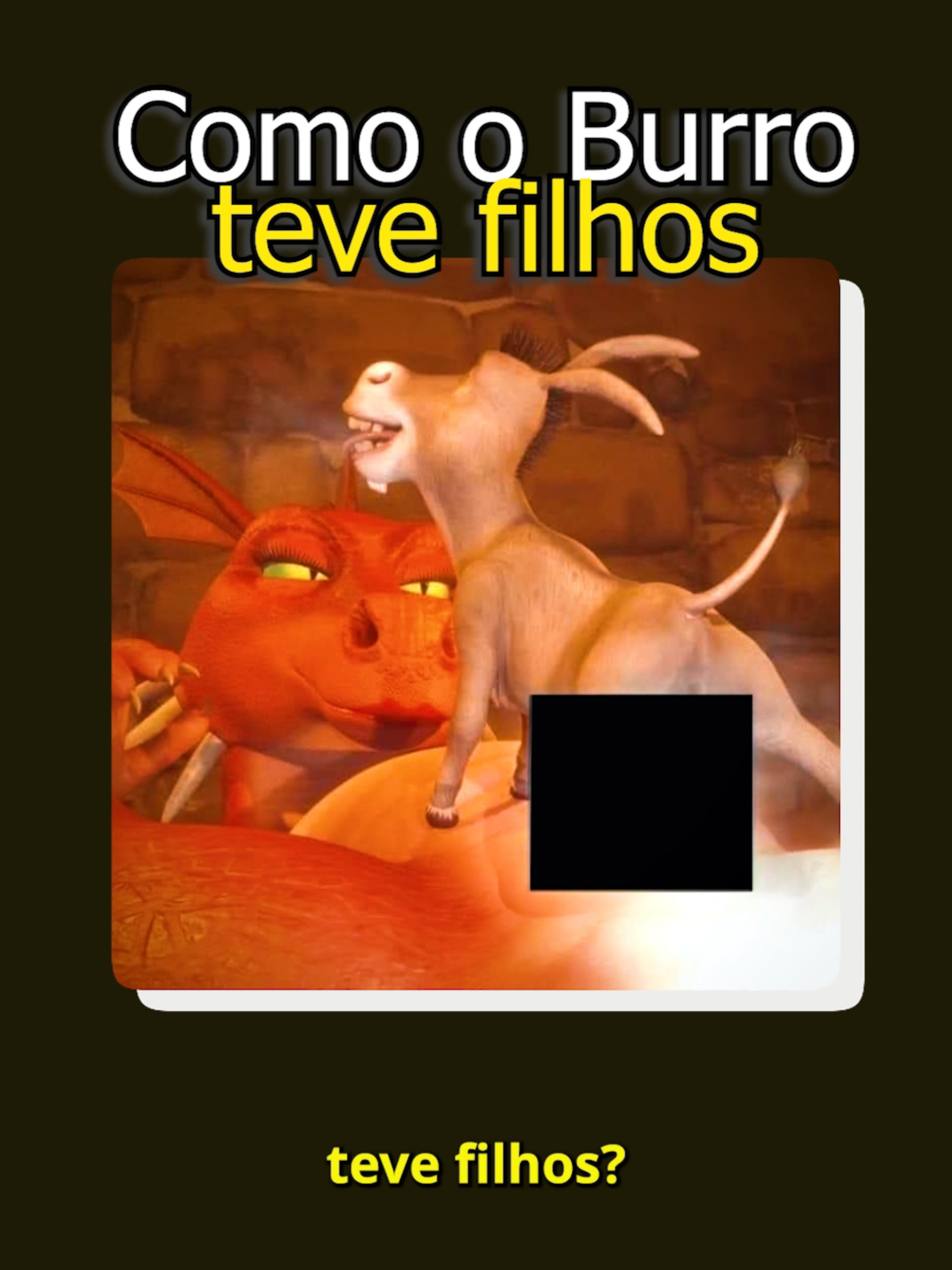 Explicando como o Burro do Shrek teve filhos com a Dragão... (Shrek 5) #shrek #shrek2 #burroshrek
