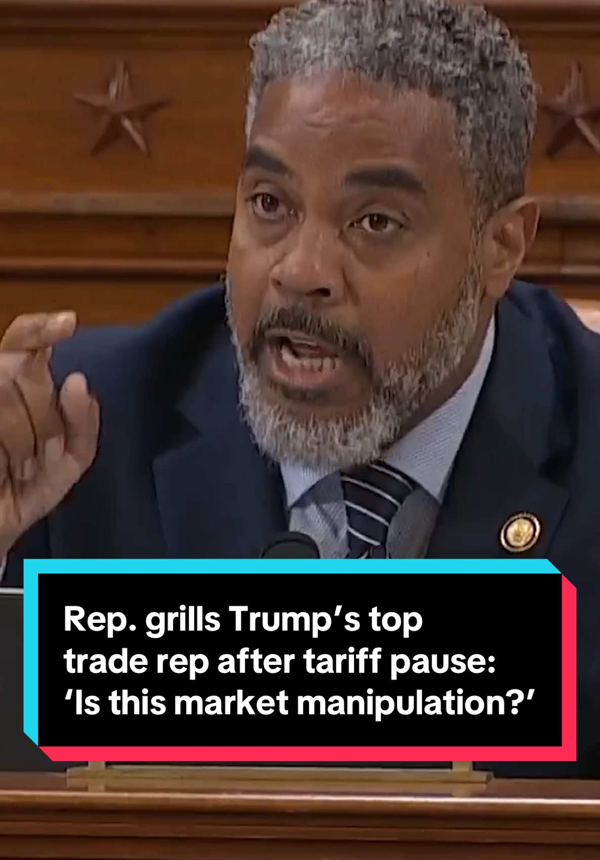 During a House Ways and Means Committee hearing on the Trump administration's 2025 trade policy agenda, Representative Steven Horsford (D-NV) pressed U.S. Trade Representative Jamieson Greer about the timing of the recently announced 90-day pause on certain tariffs. 
