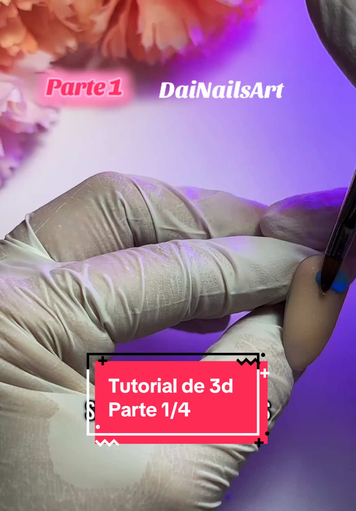 Tutorial de flores 3d #3dnailart #3dnailsdesign #3dnailtutorial #LIVEhighlights #TikTokLIVE #LIVE 