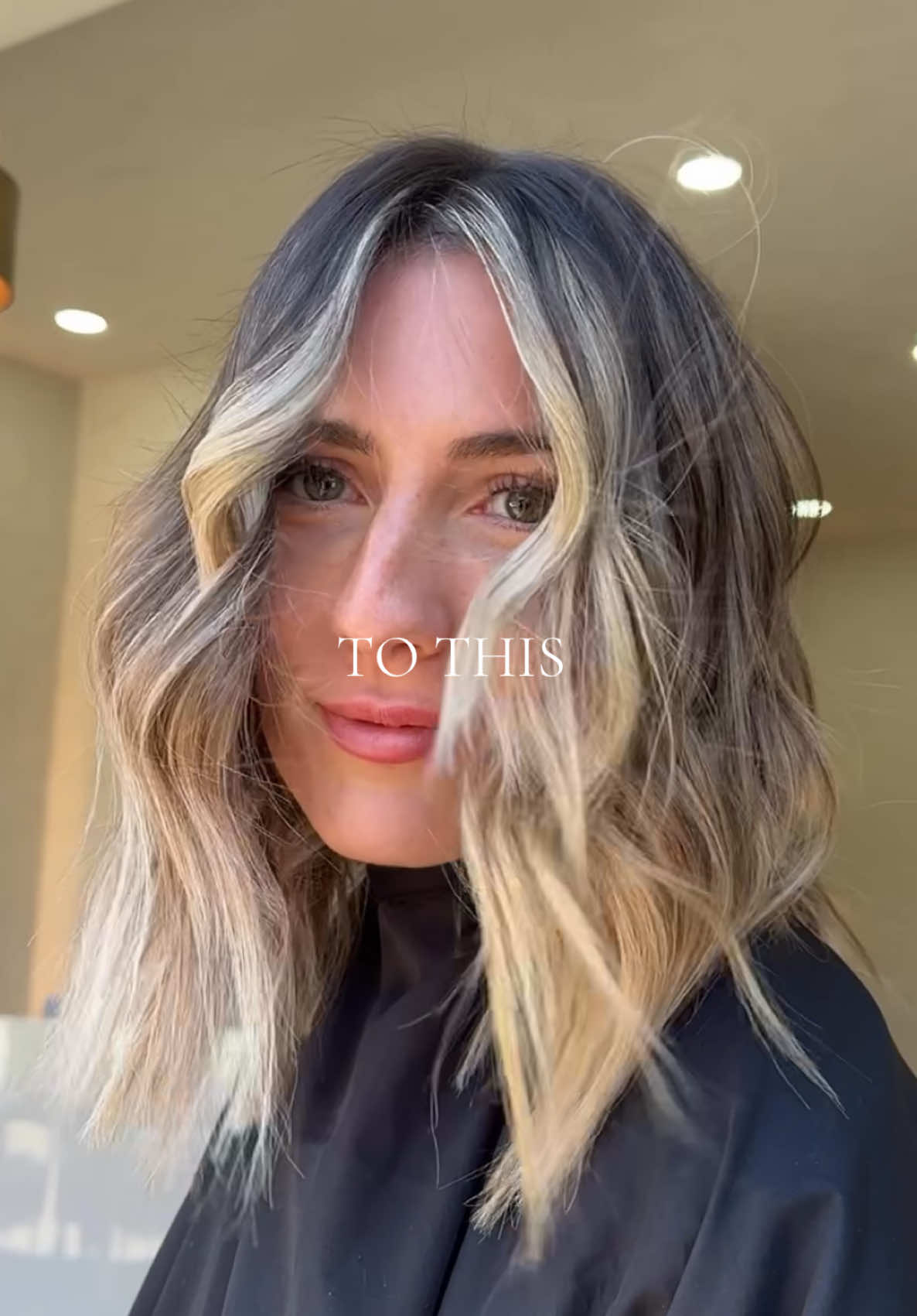 WE WENT FROM THIS … TO THIS 😮‍💨🤌🏼💨 I completely transformed my clients hair. In just ONE sitting we went from a brassy tone to a ‘Blonde Babe’ 👱🏻‍♀️ Using my balayage & face framing techniques. #blondespecialists #blondingspecialists #livedinblondespecialist 