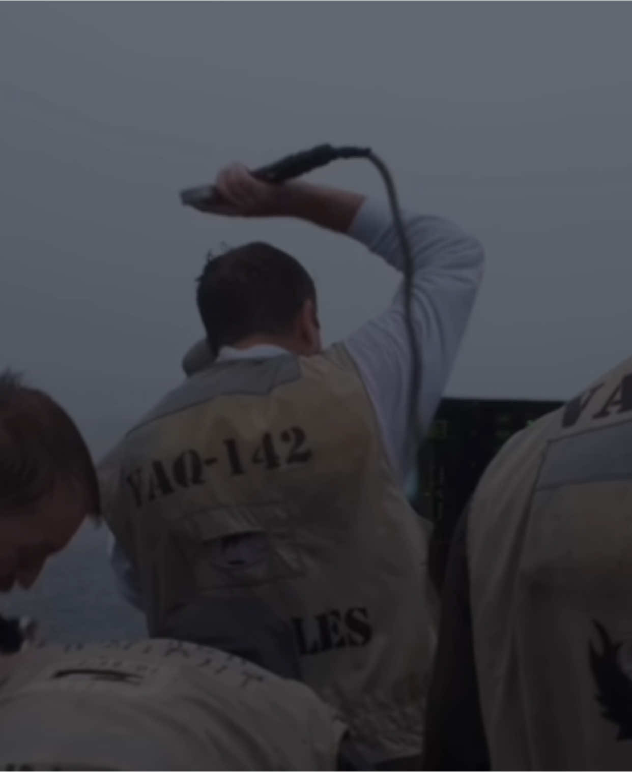 With sound this time #militarylife #fyp #swaggyvader #airplane #avgeek #edit #fyp #crew #carrier #ship #sea #storm #f18 