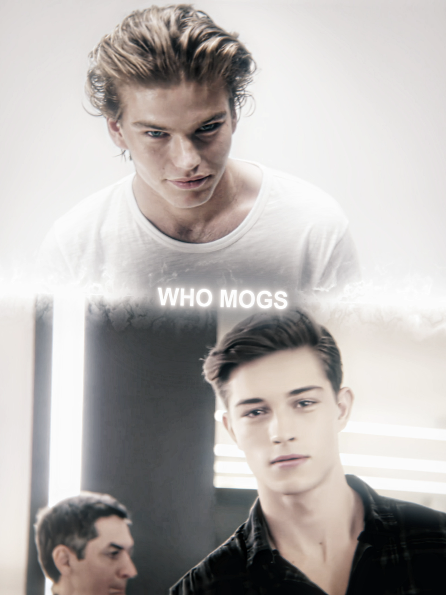 Both almost perfect humans #looksmax #looksmaxing #looksmaxer #patrickbateman #chico #chicolachowski #chicolachowskiedit #jordanbarrett #jordanbarrettedit #edit