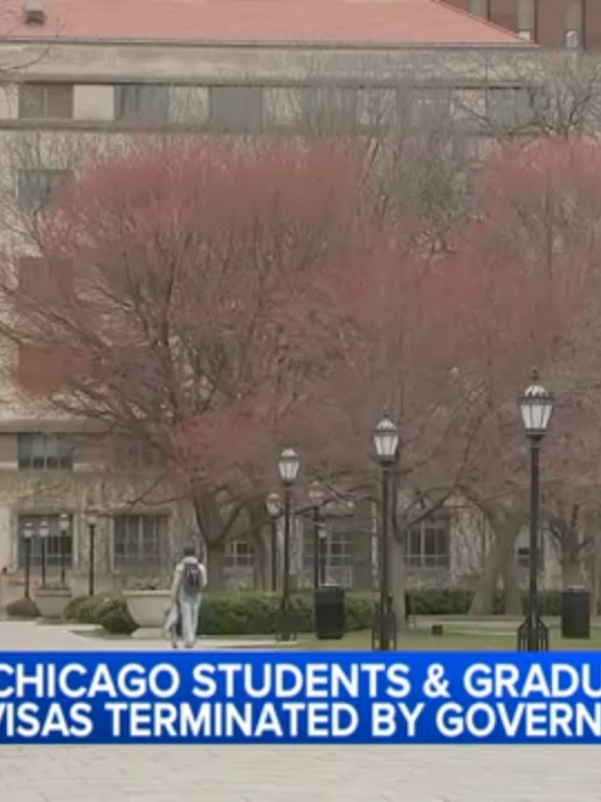 7 University of Chicago students and recent graduates had their student visas terminated by the federal government; UIC and NU were also affected. #chicago