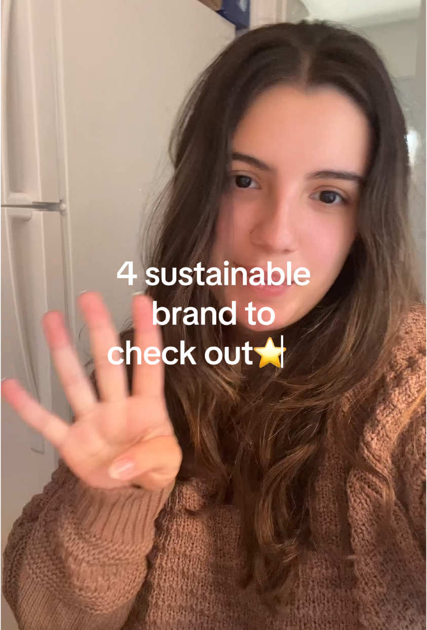 4 sustainable brands to check out!! #recs #thrifted #fashionrecommendations #thriftrecs #tips #boston #thriftfinds