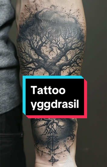 Meaning tattoo Viking Yggdrasil  #tattoo #symbol #yggdrasil#viking 