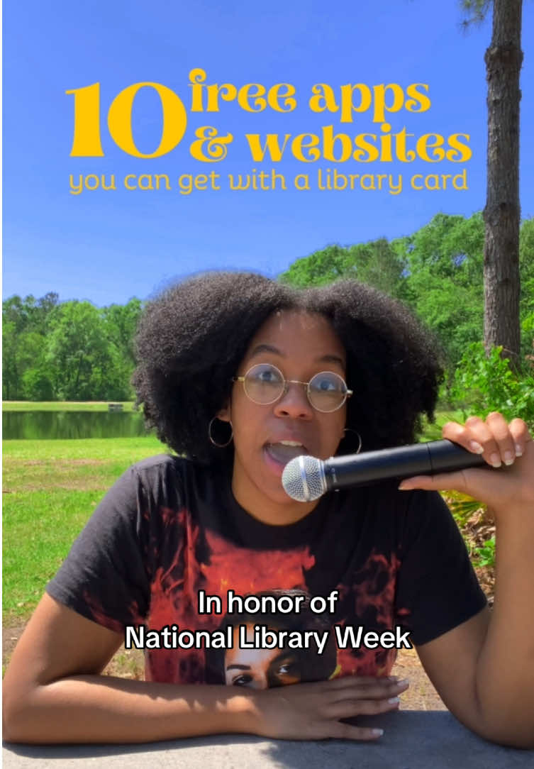 Happy National Library Week! 📚 I wanted to share all the cool stuff you can get access to with your library card aside from books! Let me know if your library has any additional programs 💖 #BookTok #blackbooktok #blackgirlbooktok #blackgirltiktok #library #librarytiktok #bookfyp 