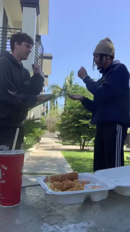 I thought bro ate all the chicken😳 @Carson Genal  #viral #fyp