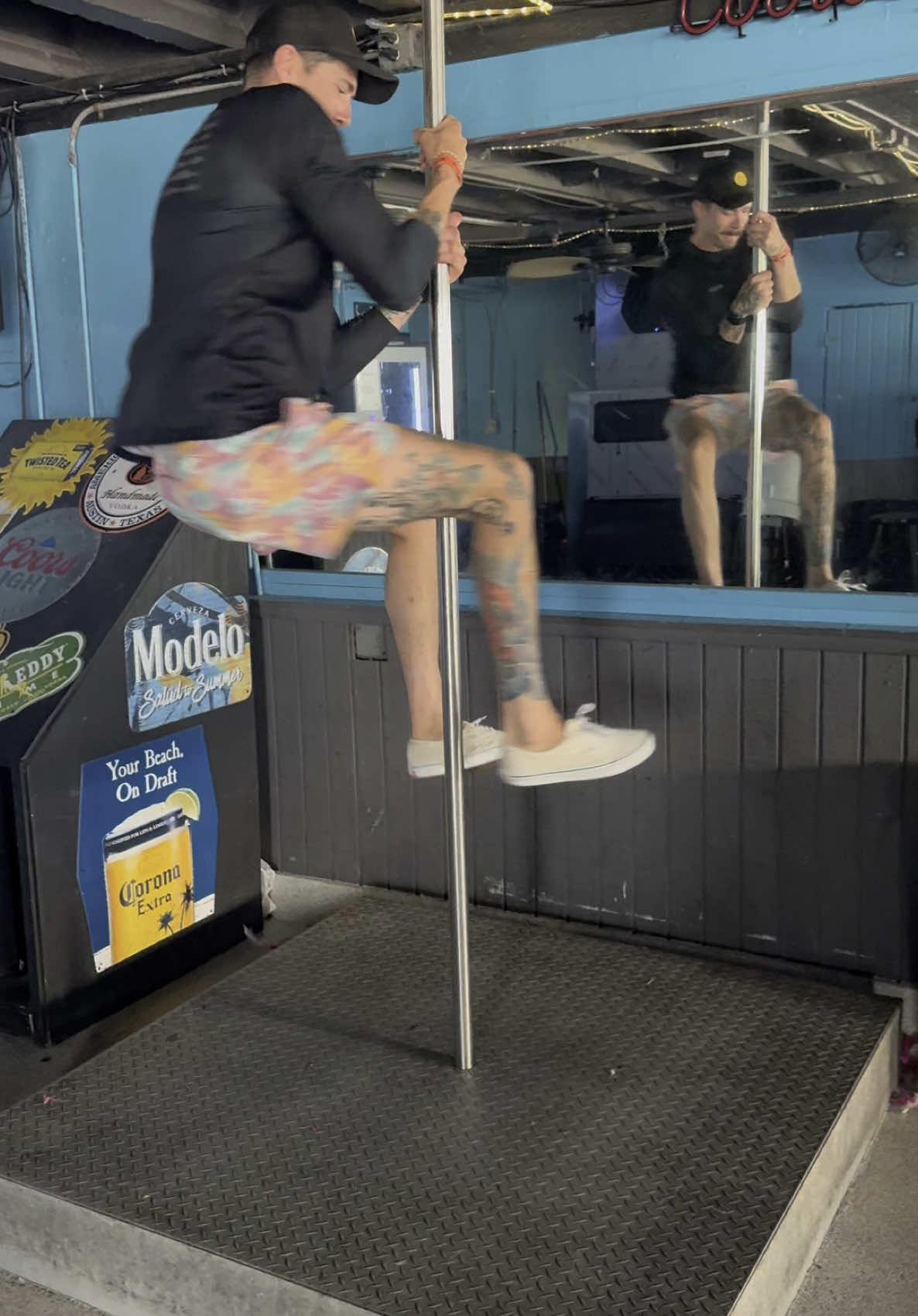 When you’ve had one too many on #fortlauderdalebeach and think you can dance on a pole. 