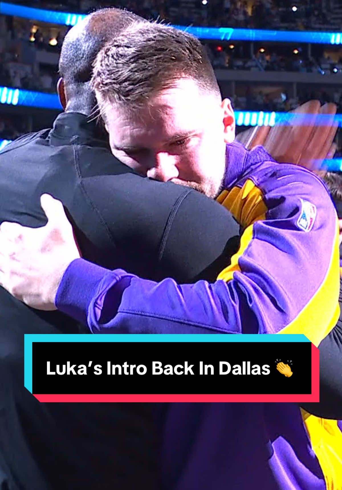 Luka takes the floor for his first game back in Dallas 🏀 #NBA #Basketball #LukaDoncic #Lakers #LosAngeles 