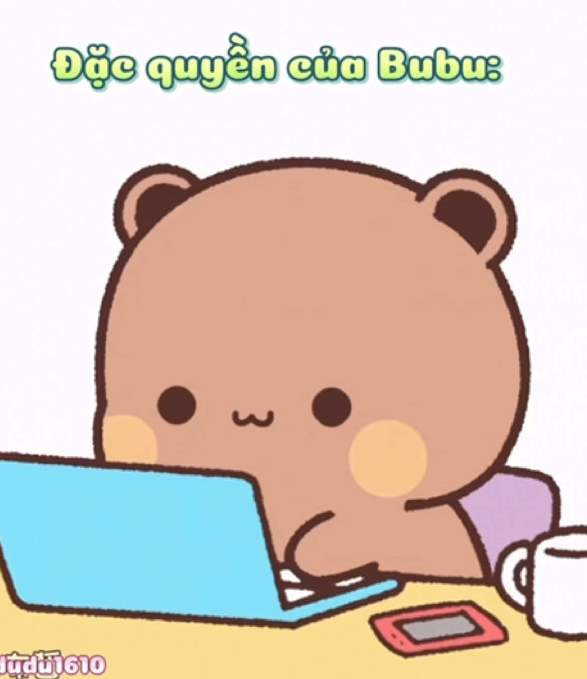 Chỉ đợi tin nhắn của mỗi bé Bubu #bubududu #一二布布 #xh #bubu #couple #fyb 