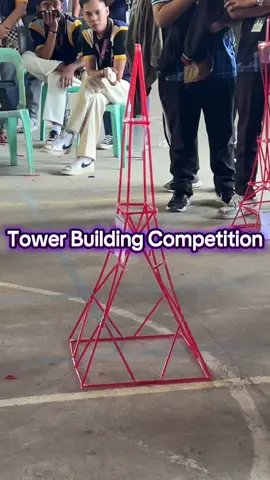 Tower Building Competition during the Civil Engineering Week Celebration. Tower under wind test #civilengineering #student #engineering #engineeringstudent #engineers #towerbuilding 
