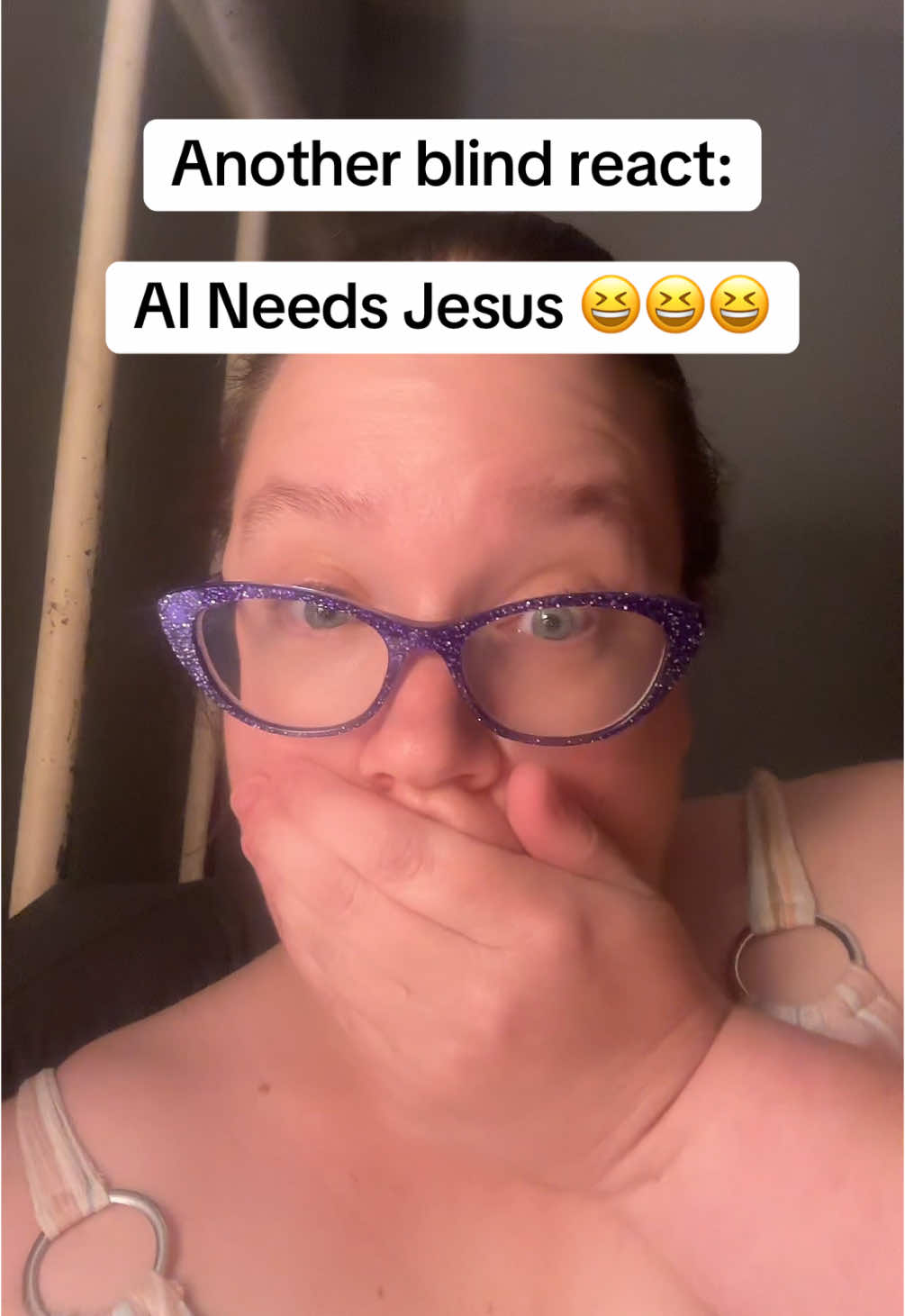 AI, you need to calm down. Find Jesus. 😆😆😆 #fyp #blindreaction #honkytonk #countrysong #blindreacts #needjesus #yallneedjesus #aisongs #feral #goodlord #songreaction 