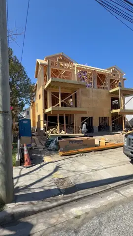 Sheathing is almost done. Roof and windows next. #newconstruction #customcontractors #newhousebuild #k18results #new 