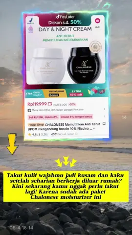 Gak perlu takut wajah kusam dan over hydrated pakai moisturizer cream chalonese, karena moisturizer cream ini mudah meresap dikulit😎✨ #chaloneseskincare #skincarebpom #hydrationskincare #bestmoisturizer #rekomendasiskincare