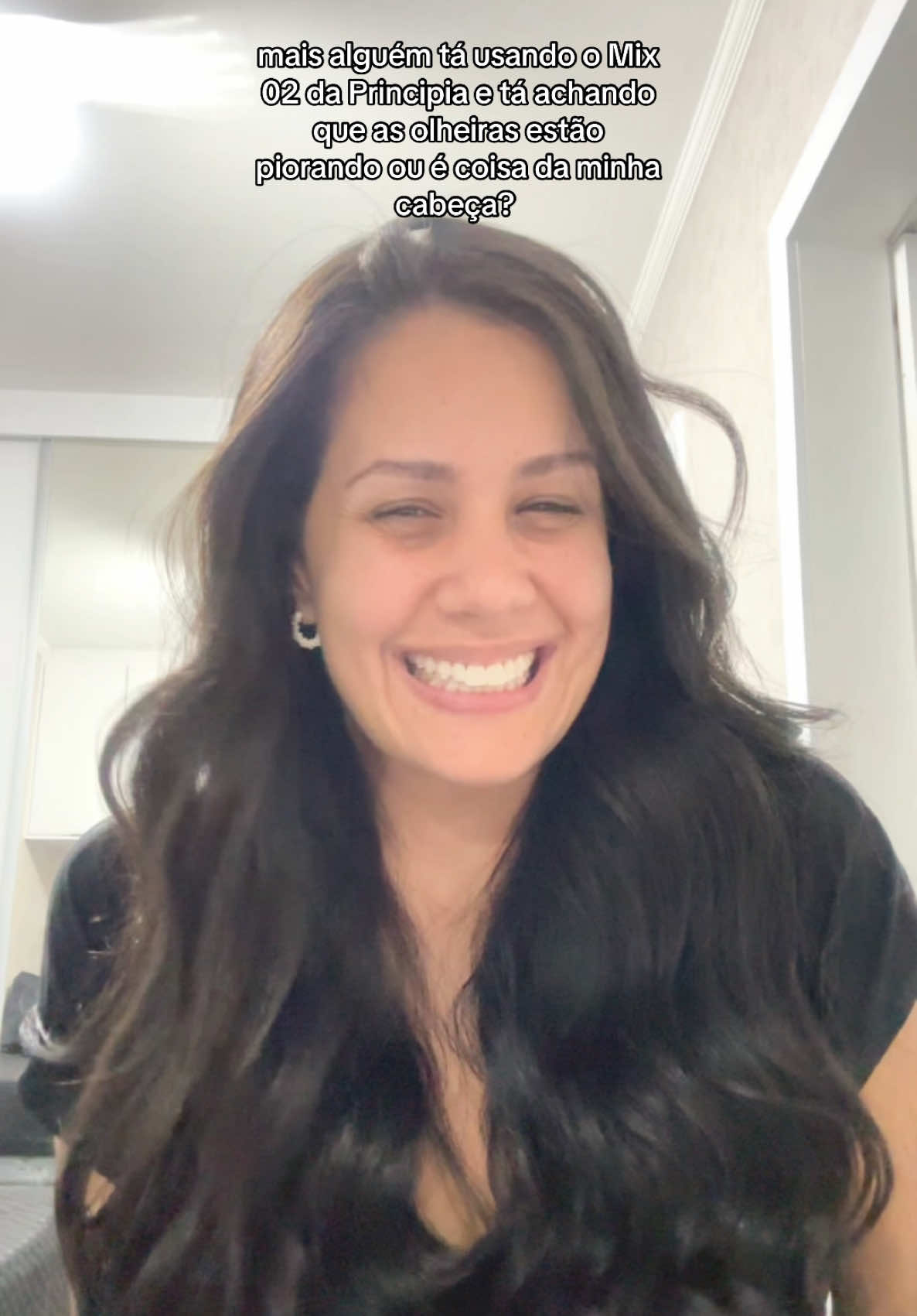 E olha que pra piorar meu caso é difícil hein 🤣 #olheiras #mix02principia #principia #skincare #impressao 