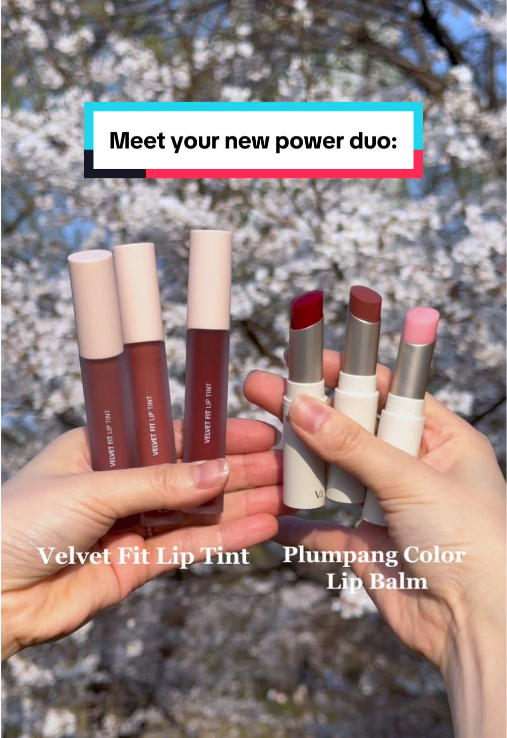 Ready for all the cherry blossom moments? 🌸✨ Velvet Fit Lip Tint + Plumpang = your spring lip essentials 🌷 With Velvet Fit Lip Tint and Plumpang, get that petal-soft, radiant finish 💄 #Cherryblossoms #SpringLips #spring #LipTint #LipBalm #LipCombo #Kbeauty #SpringInKorea #KoreanSpring #Village11Factory 