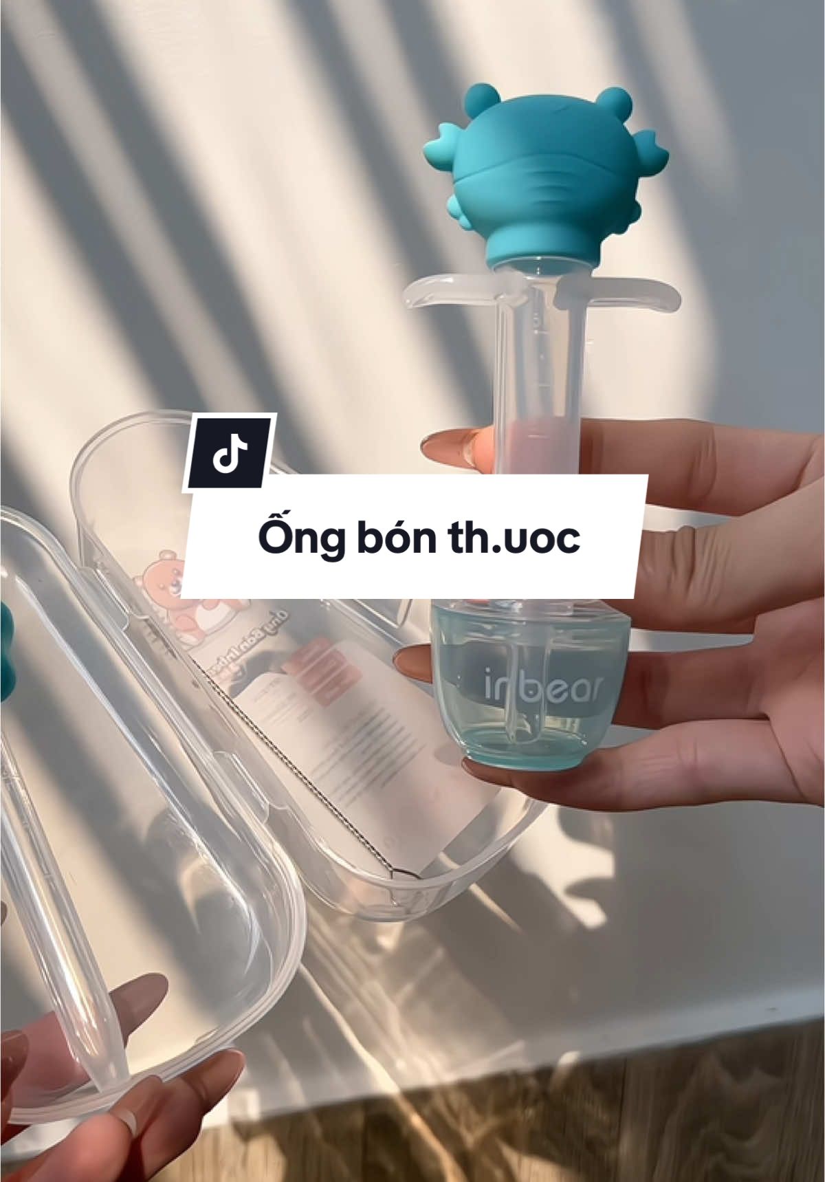 Con ko hợp tác uống Th.uoc hoặc ti bình các mẹ mua thử bộ này nha #inbear #ongbonthuocchobe #dungcuuongthuocchobe 