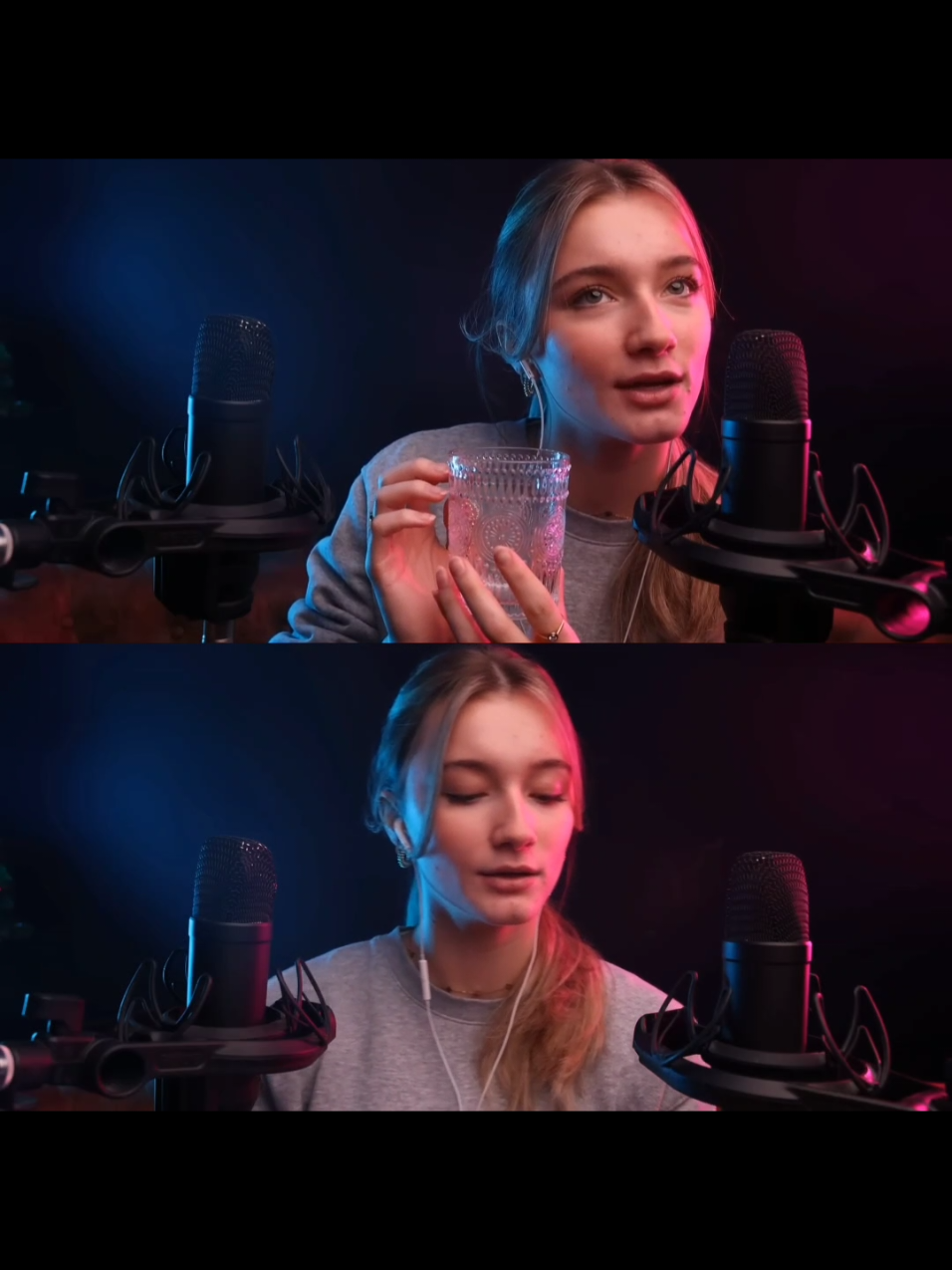 Doble relajación, asmr mouth sounds, sonido doble muy adictivo 🎙️👅 #asmr #asmrmouthsounds 
