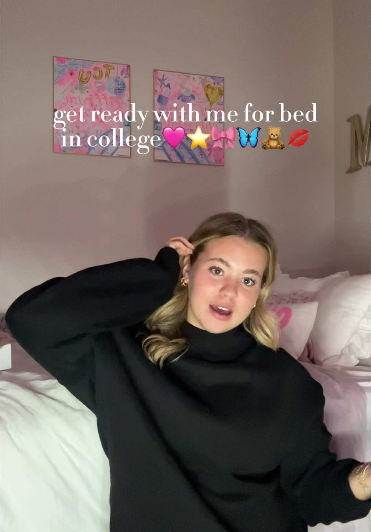 night in my life!!! #nightinmylife #nighttimeroutine #night #grwm #grwmforbed #collegeniml #collegegrwm #college #tcu 