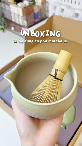 tui kiếm được mấy bộ pha matcha xinh iu lắm nà 🍵🍃✨ #matcha #matchalover #matchalatte #unbox #unboxingasmr #viral #xuhuong #foryou #fyp #thaothichriviu 