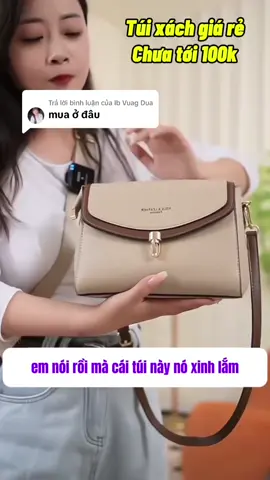 Trả lời @Ib Vuag Dua  dạ mua ở giỏ hàng bên góc trái chị nhé #tuixachnu #tuixachdepgiare #tuixachhottrend #tuixach 